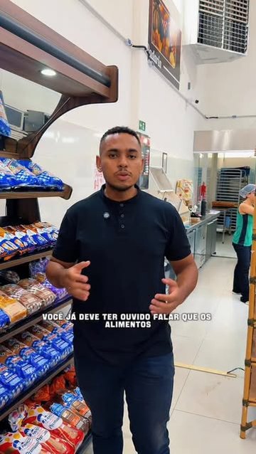 Reel sobre carboidratos gravado no supermercado